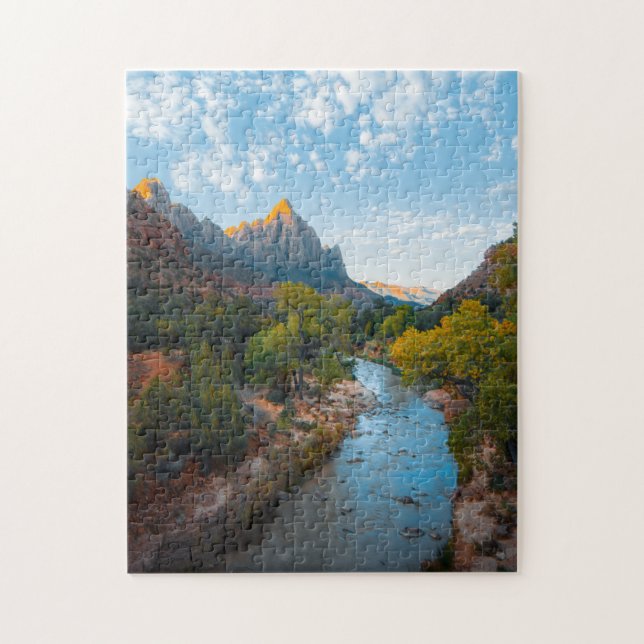 River Scenic Puzzles Mountain Art Complex Jigsaw (Vertical)