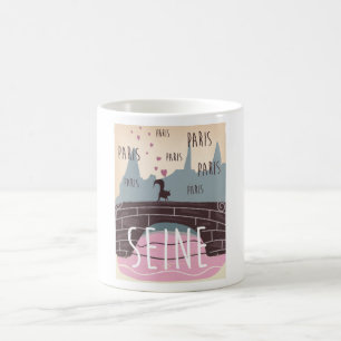 River Seine, Paris,france vintage travel poster Coffee Mug