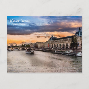 River Seine, Paris Postcard