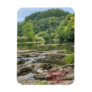 River Semois landscape in Bouillon, Belgium Magnet