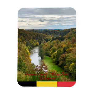 River Semois landscape in Bouillon, Belgium travel Magnet