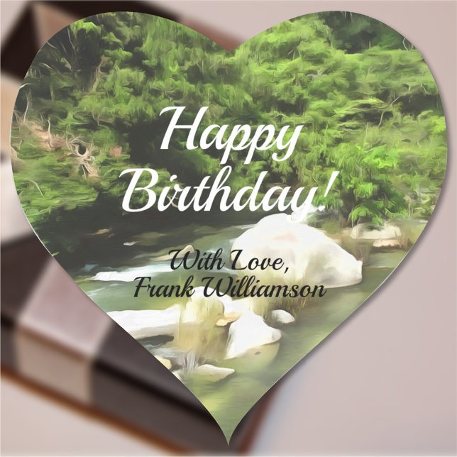 River South Happy Birthday 0365 Heart Sticker (Creator Uploaded)