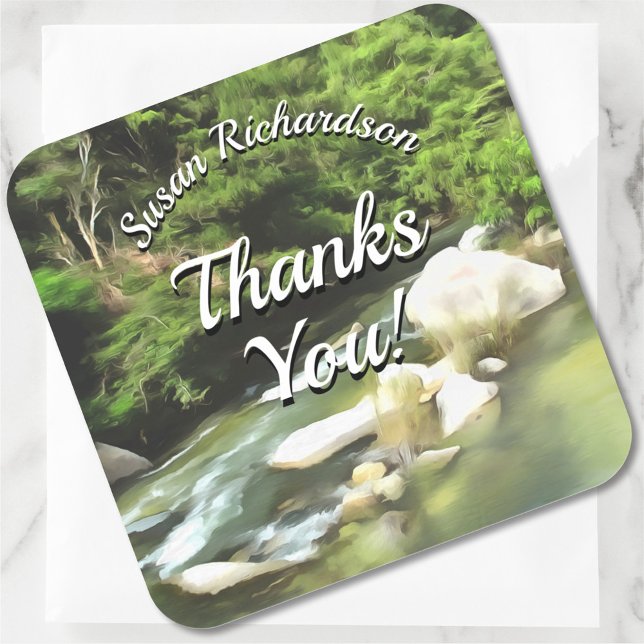 River South Thank You 0365  Square Sticker (Creator Uploaded)
