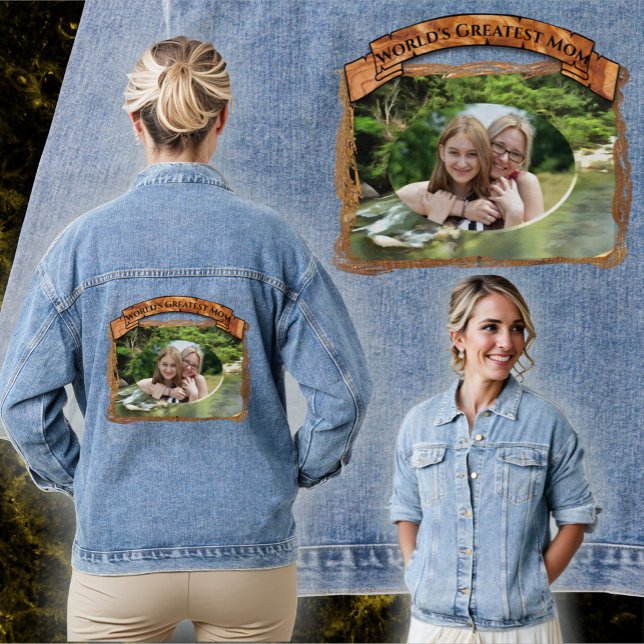 River South World's Greatest Mum 0365 Denim Jacket (Creator Uploaded)