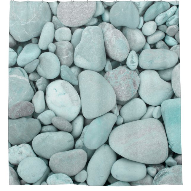 River Stone Pattern #4 #stones #decor #art Shower Curtain (Front)