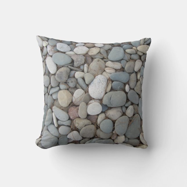 River Stones Fall Autumn Patterns Cushion (Front)
