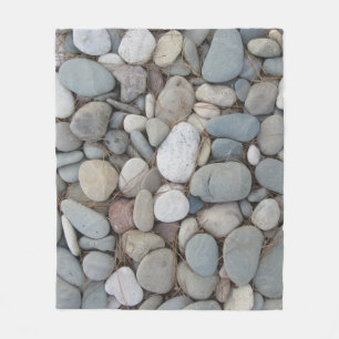River Stones Fall Autumn Patterns Fleece Blanket