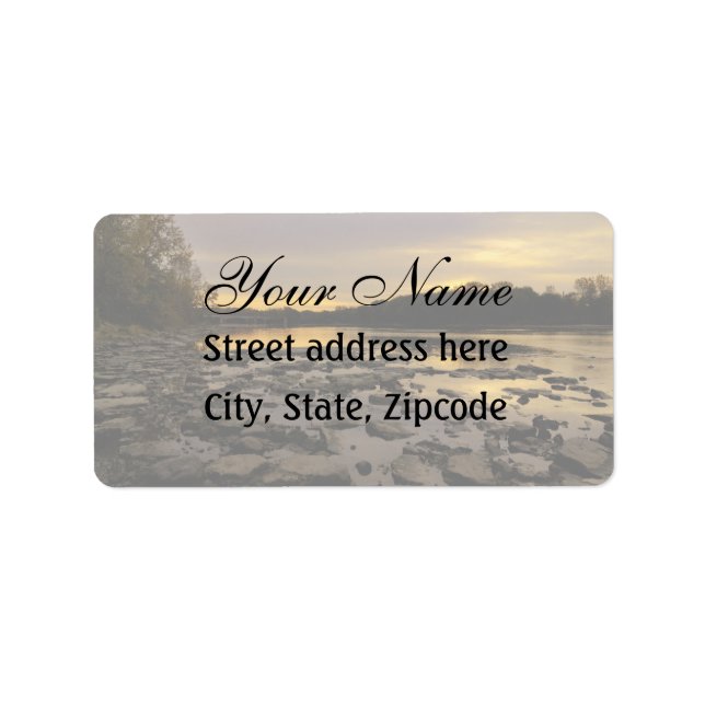 River Sunrise Label (Front)