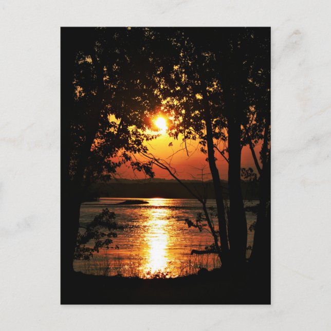 River sunset postcard (Front)