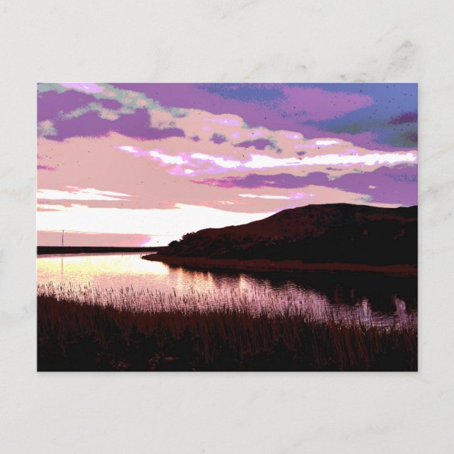 RIVER SUNSET POSTCARD (Front)