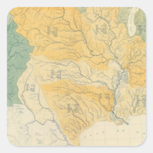 River Systems in the US Square Sticker