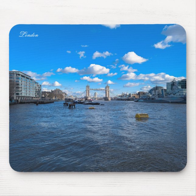 River Thames and Tower Bridge Mouse Pad (Front)