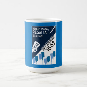 River Thames Regatta - Vintage Retro Style Rowing  Magic Mug