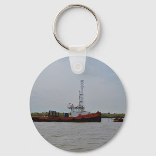River Thames Tug Boat Key Ring