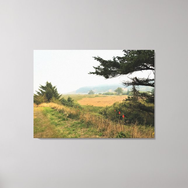 River Trail at Cape Blanco, Oregon Coast Canvas Print (Front)