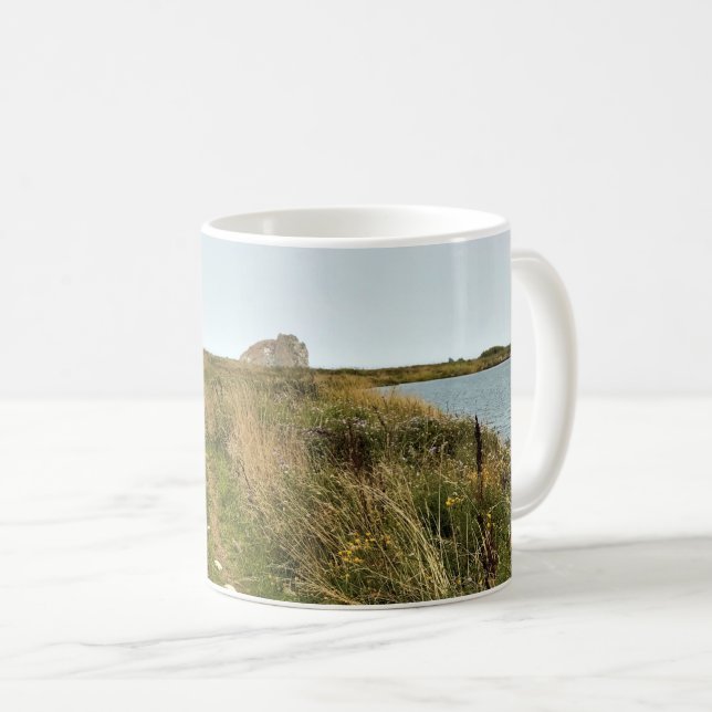 River Trail at Cape Blanco, Oregon Coast Coffee Mug (Front Right)