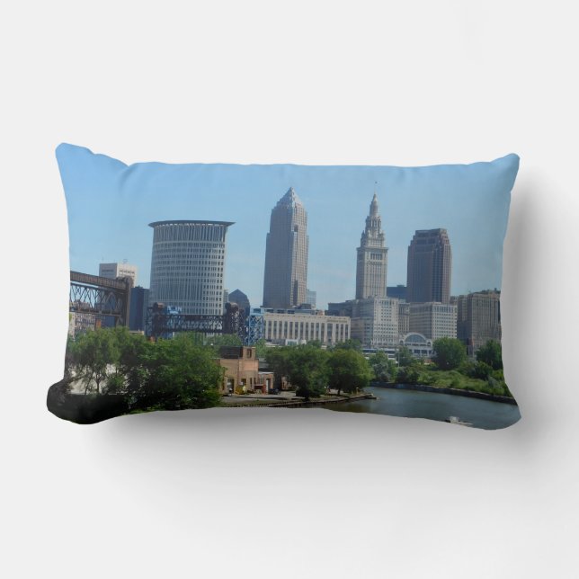 River View Cleveland Ohio Pillow (Front)
