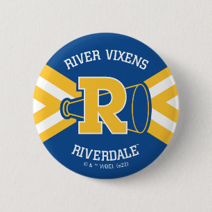 River Vixens Cheer Uniform 6 Cm Round Badge