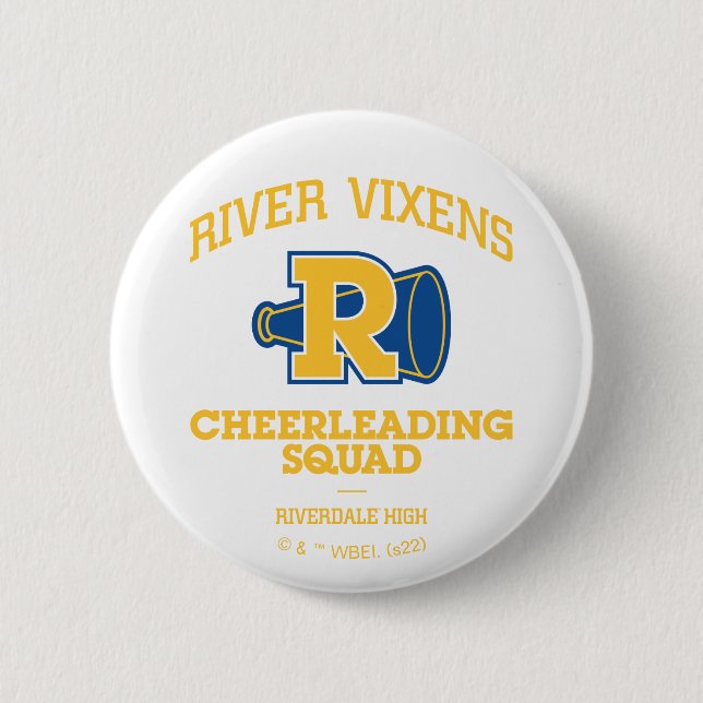 River Vixens Cheerleading Squad 6 Cm Round Badge (Front)
