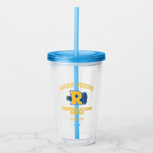 River Vixens Cheerleading Squad Acrylic Tumbler