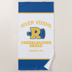 River Vixens Cheerleading Squad Beach Towel