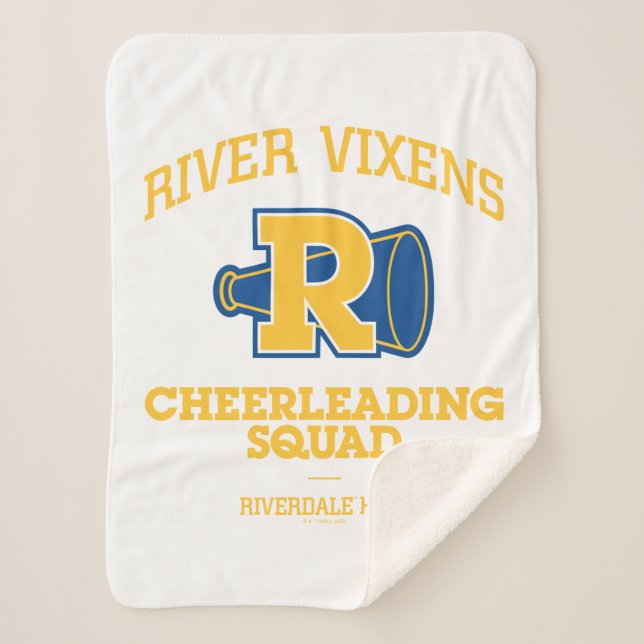 River Vixens Cheerleading Squad Sherpa Blanket (Front)
