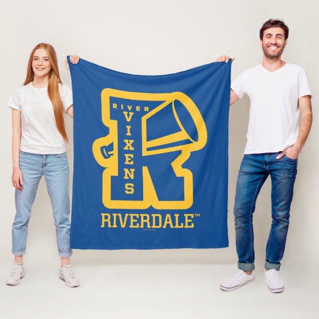 River Vixens Letterman Fleece Blanket (In Situ)