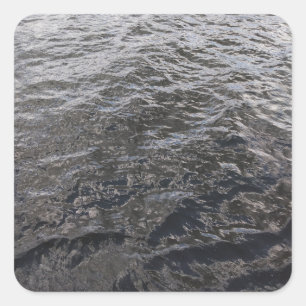 River Water Square Sticker