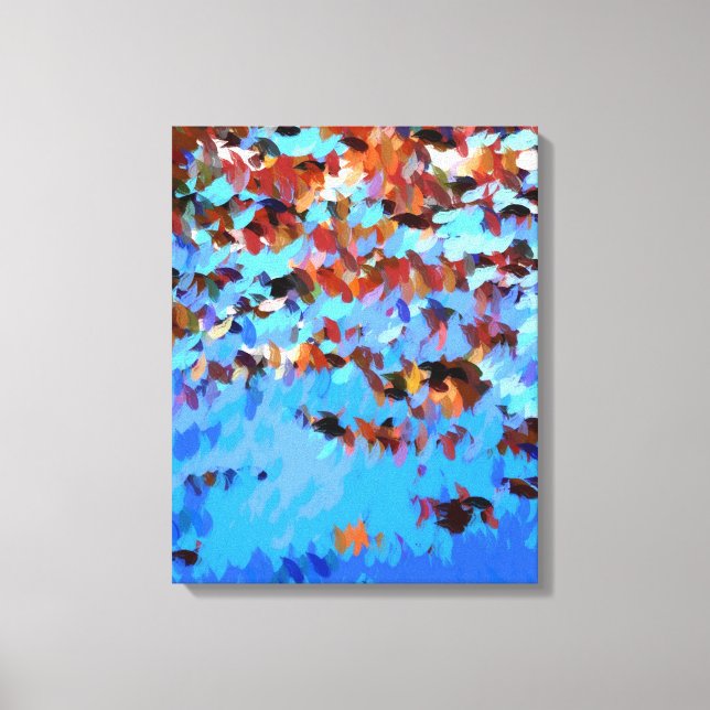 RIVER WATER TREE REFLECTIONS CANVAS PRINT (Front)