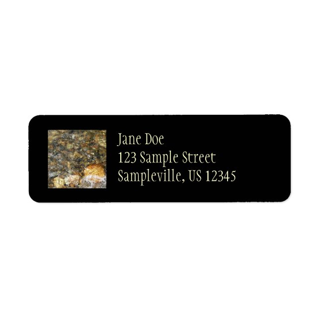 River-Worn Pebbles Brown and Grey Natural Abstract (Front)