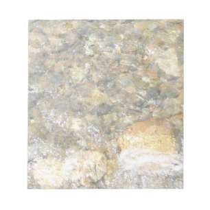 River-Worn Pebbles Brown and Grey Natural Abstract Notepad