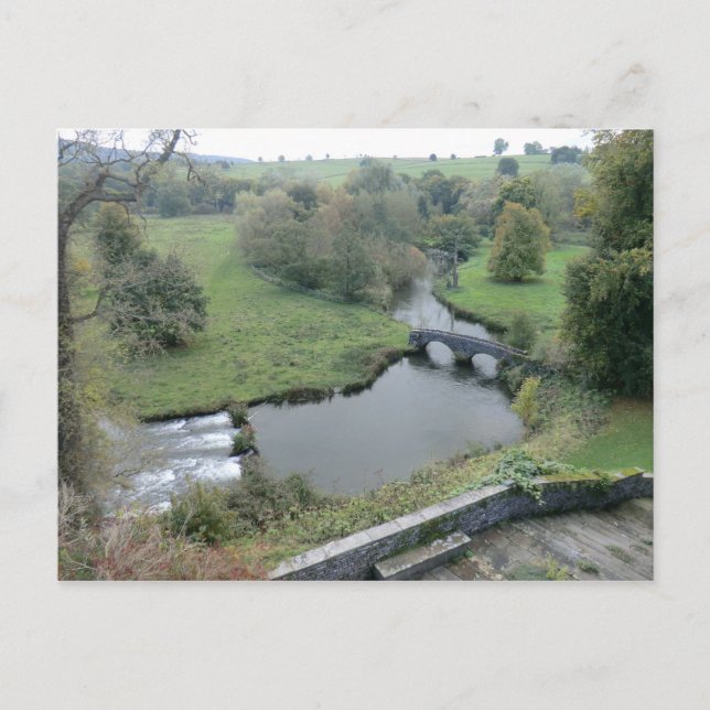 River Wye at Haddon Hall Postcard (Front)