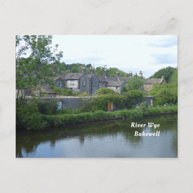 River Wye Bakewell Derbyshire England Scenic Postcard (Front)