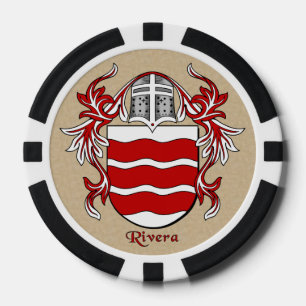 Rivera Heraldic Arms Poker Chips