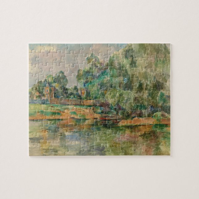 Riverbank by Paul Cezanne Puzzle (Horizontal)