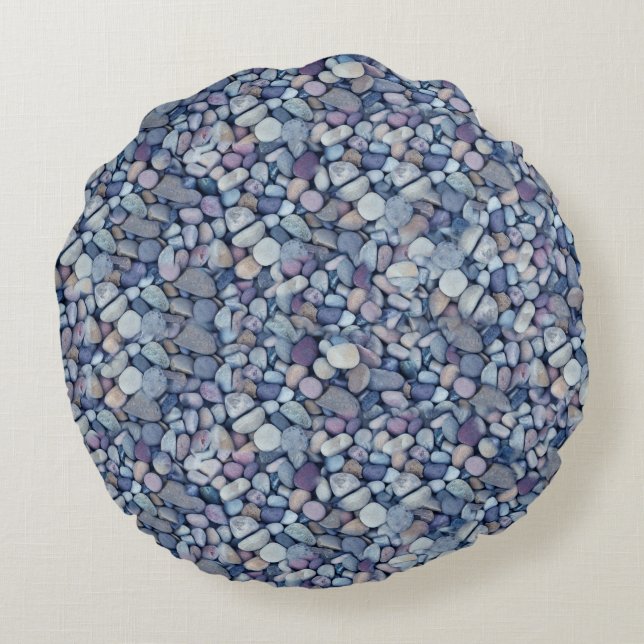 Riverbed decor round cushion (Back)