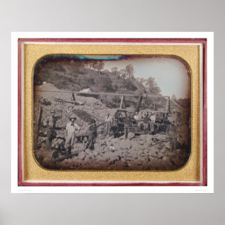 Riverbed mining scene... (40069) poster