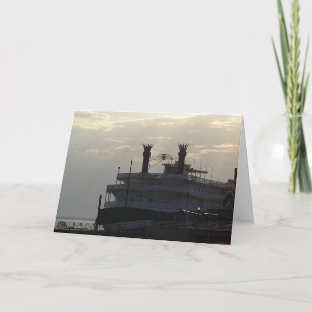 Riverboat Sunset Card (Front)