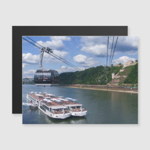 Riverboats at Deutsches Eck with Distant Castle