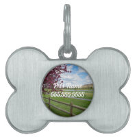 Rivercut In Spring Pet ID Tag