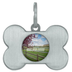 Rivercut In Spring Pet ID Tag