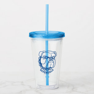 Riverdale Bulldog Head Acrylic Tumbler
