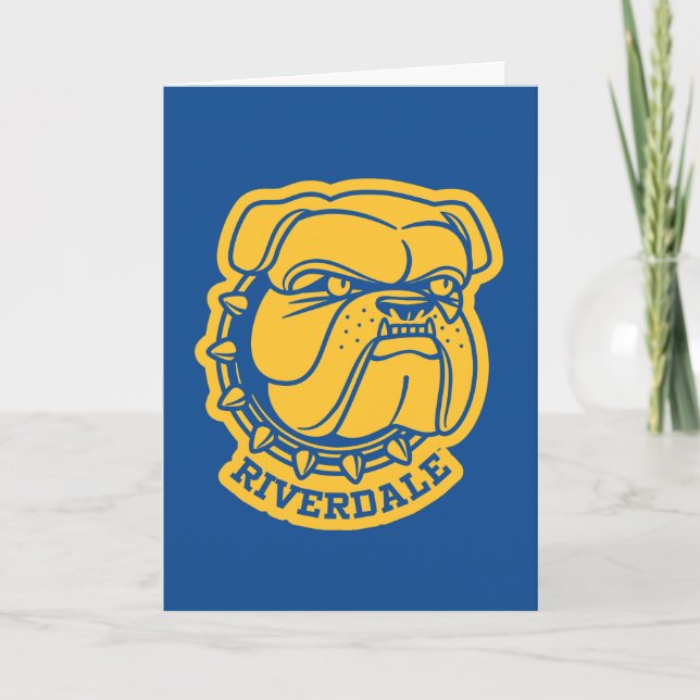 Riverdale Bulldog Head Card (Front)