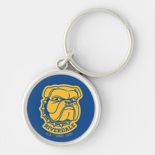 Riverdale Bulldog Head Key Ring (Front)