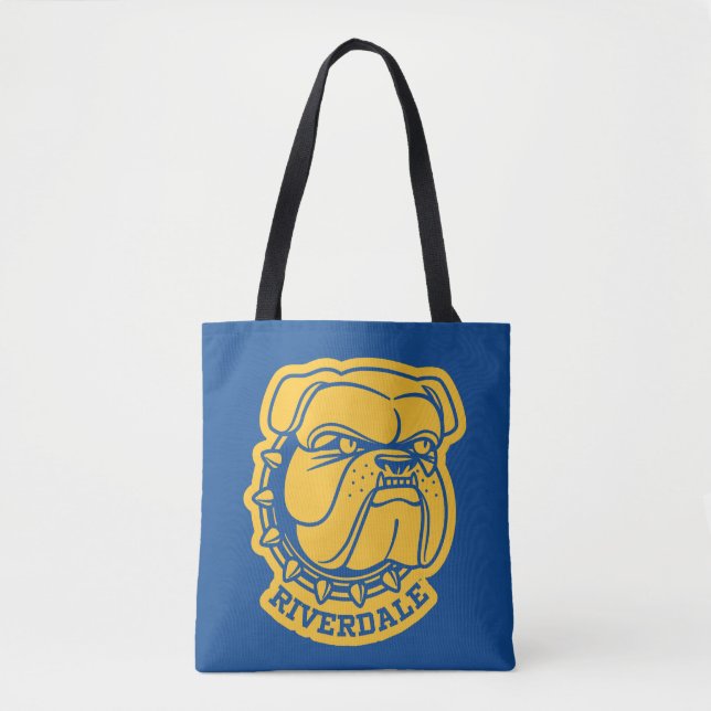 Riverdale Bulldog Head Tote Bag (Front)
