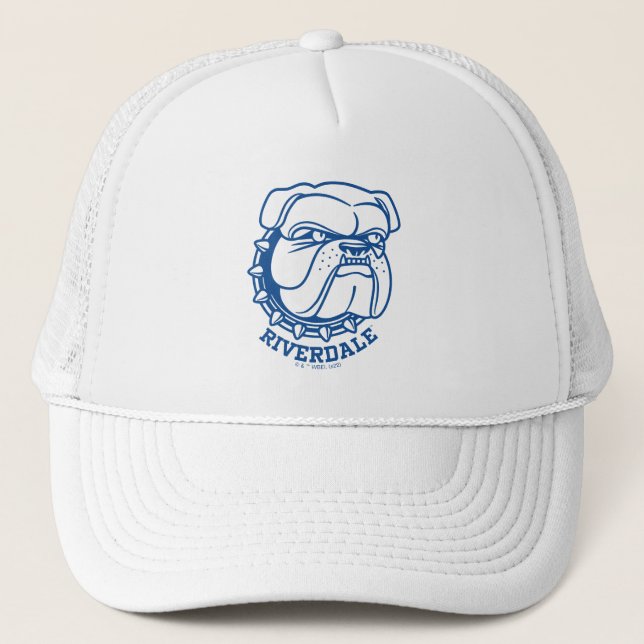 Riverdale Bulldog Head Trucker Hat (Front)