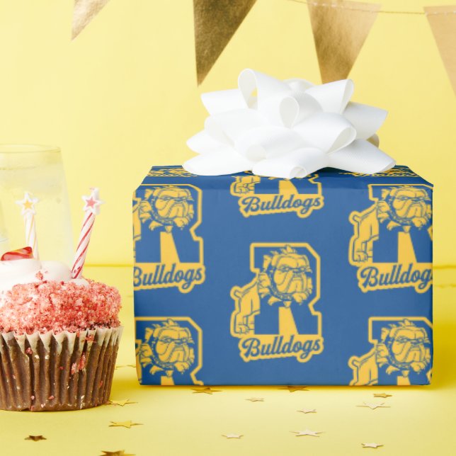 Riverdale Bulldogs Letterman Wrapping Paper (Birthday Party)