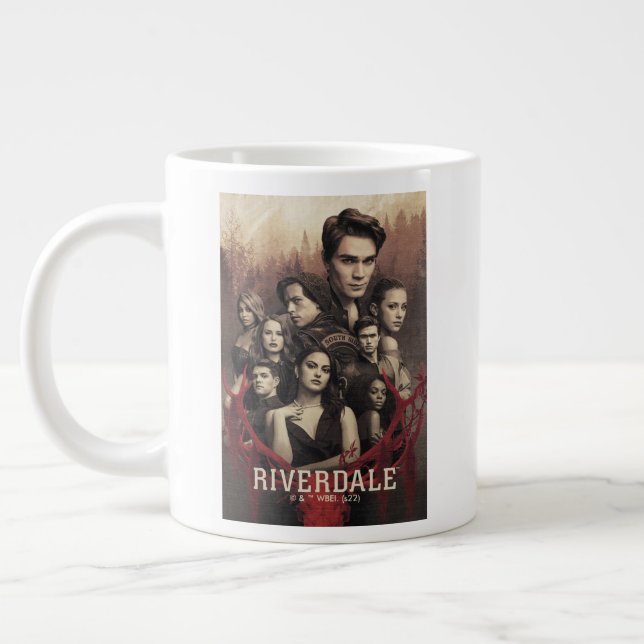 Riverdale Deer Skull Poster Large Coffee Mug (Left)