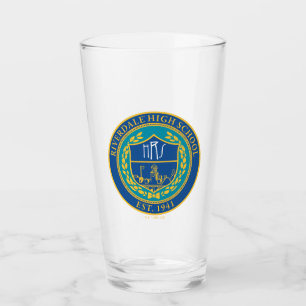 Riverdale High School Seal Glass