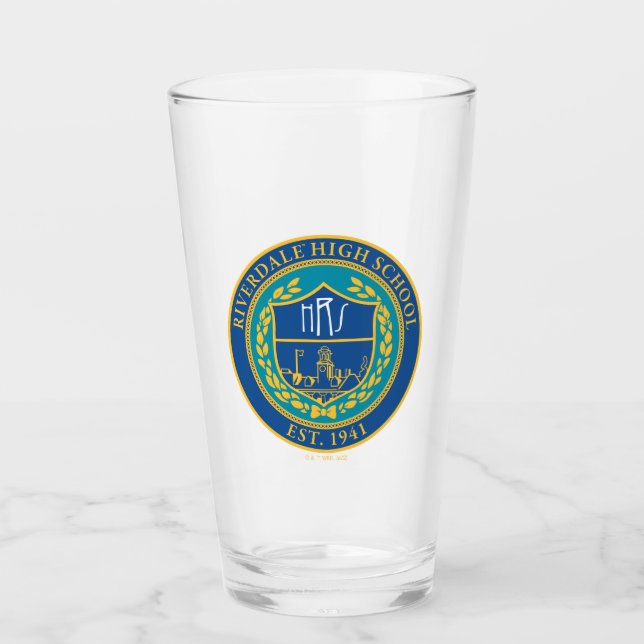 Riverdale High School Seal Glass (Front)